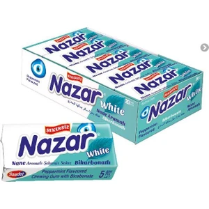Nazar Karbonat 5li Sekersız Sakız 20 Adet