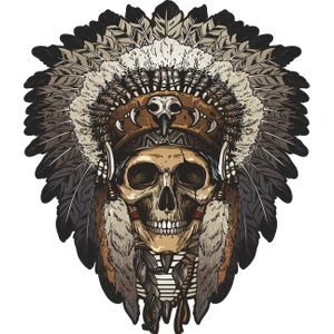 Sticker Atölyesi Kızıldereli Kurukafa Sticker  - 13103