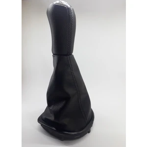 Opr Clio 3 Vites Topuzu ve Vites Körüğü (Siyah Deri & Siyah Dikiş)