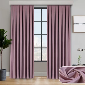 Lüx Desing Koyu Pudra Karatma Blackout Düz Dikim Perde %85 Geçirmezlik