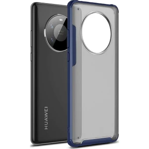 Huawei Mate 40 Pro Kılıf Frosted Frame Lacivert