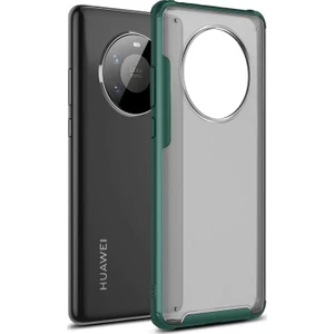 Huawei Mate 40 Pro Kılıf Frosted Frame Yeşil