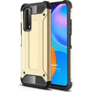 Huawei P Smart 2021 Kılıf Rugged Ar Gold