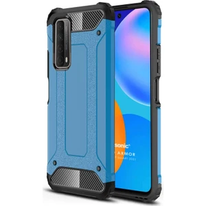 Huawei P Smart 2021 Kılıf Rugged Ar Mavi
