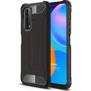 Huawei P Smart 2021 Kılıf Rugged Ar Siyah