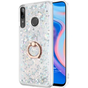 Huawei P Smart Z Kılıf Glitter Liquid Holder Gümüş