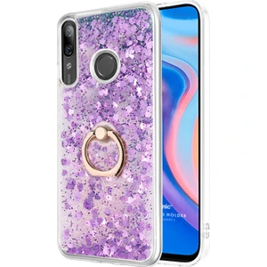 Huawei P Smart Z Kılıf Glitter Liquid Holder Mor