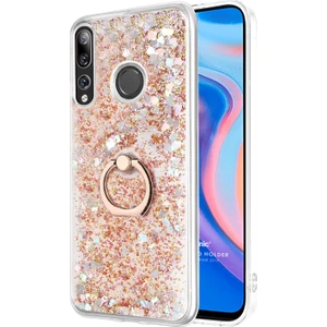 Huawei Y9 Prime 2019 Kılıf Glitter Liquid Holder Gold