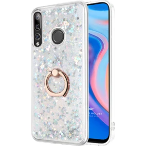 Huawei Y9 Prime 2019 Kılıf Glitter Liquid Holder Gümüş