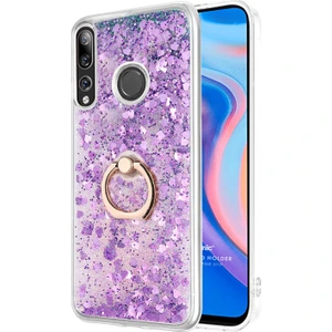 Huawei Y9 Prime 2019 Kılıf Glitter Liquid Holder Mor