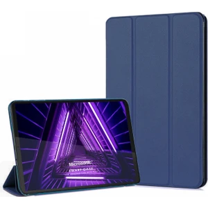 Lenovo Tab M10 Plus TB-X606F 10.3" ZA5T0215TR Kılıf Slim Translucent Back Smart Cover Lacivert