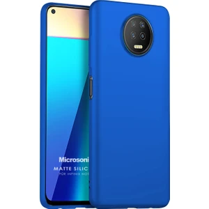 Matte Silicone Infinix Note 7 Kılıf Mavi