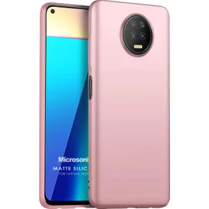 Matte Silicone Infinix Note 7 Kılıf Rose Gold