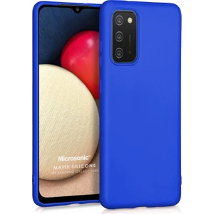 Matte Silicone Samsung Galaxy A02S Kılıf Mavi