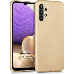 Matte Silicone Galaxy A32 5G Kılıf Gold