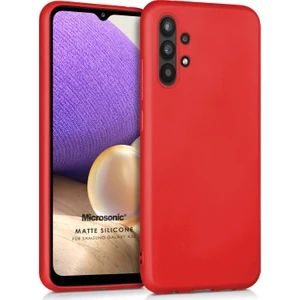 Matte Silicone Galaxy A32 5G Kılıf Kırmızı