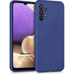 Matte Silicone Galaxy A32 5G Kılıf Lacivert