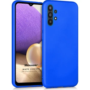 Matte Silicone Galaxy A32 5G Kılıf Mavi