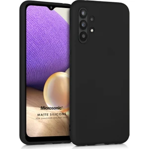 Matte Silicone Galaxy A32 5G Kılıf Siyah