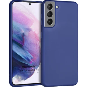 Matte Silicone Galaxy S21 Kılıf Lacivert