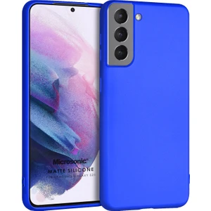 Matte Silicone Galaxy S21 Kılıf Mavi