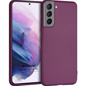 Matte Silicone Galaxy S21 Kılıf Mor