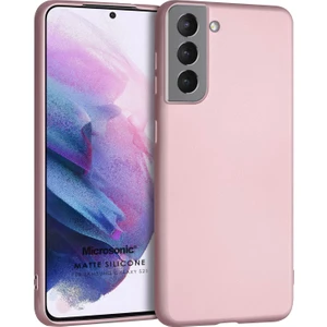 Matte Silicone Galaxy S21 Kılıf Rose Gold