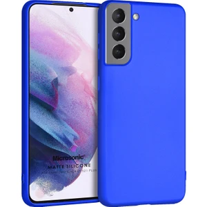 Matte Silicone Galaxy S21 Plus Kılıf Mavi