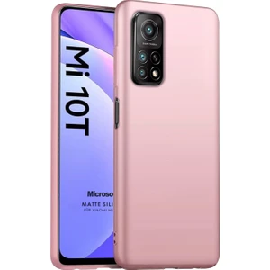 Matte Silicone Xiaomi Mi 10T Kılıf Rose Gold