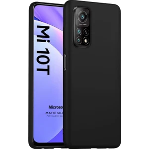 Matte Silicone Xiaomi Mi 10T Kılıf Siyah