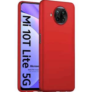 Matte Silicone Xiaomi Mi 10T Lite Kılıf Kırmızı