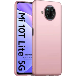 Matte Silicone Xiaomi Mi 10T Lite Kılıf Rose Gold