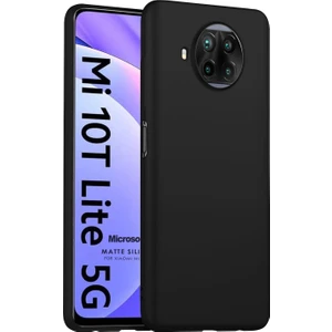 Matte Silicone Xiaomi Mi 10T Lite Kılıf Siyah