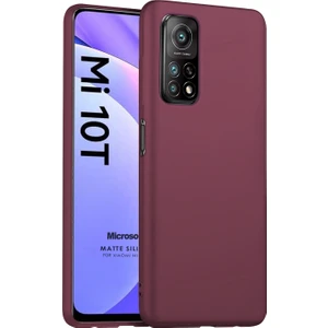 Matte Silicone Xiaomi Mi 10T Pro Kılıf Mor