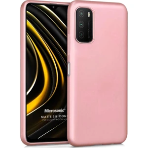 Matte Silicone Xiaomi Poco M3 Kılıf Rose Gold