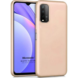 Matte Silicone Xiaomi Redmi 9t Kılıf Gold