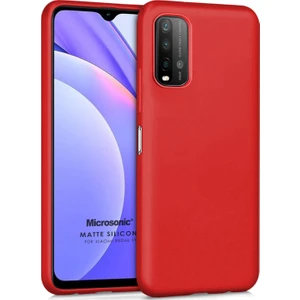 Matte Silicone Xiaomi Redmi 9t Kılıf Kırmızı