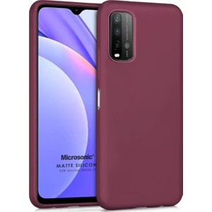 Matte Silicone Xiaomi Redmi 9t Kılıf Mor