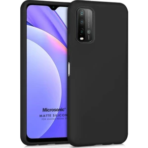 Matte Silicone Xiaomi Redmi 9t Kılıf Siyah