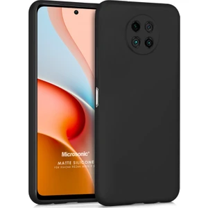 Matte Silicone Xiaomi Redmi Note 9 5g Kılıf Siyah