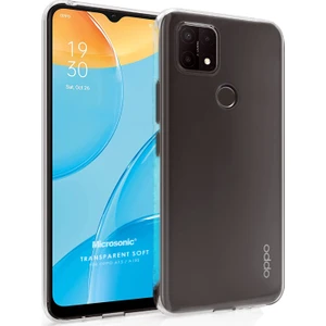 Oppo A15 Kılıf Transparent Soft Beyaz