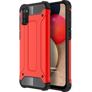 Samsung Galaxy A02S Kılıf Rugged Ar Kırmızı