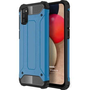 Samsung Galaxy A02S Kılıf Rugged Ar Mavi