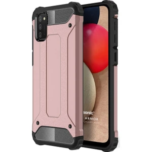 Samsung Galaxy A02S Kılıf Rugged Ar Rose Gold