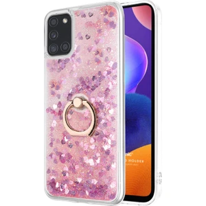 Samsung Galaxy A31 Kılıf Glitter Liquid Holder Pembe