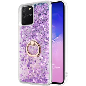 Galaxy S10 Lite Kılıf Glitter Liquid Holder Mor