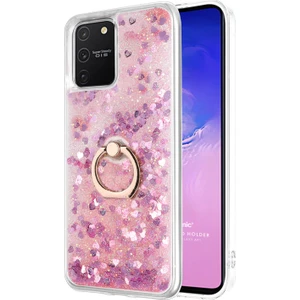 Galaxy S10 Lite Kılıf Glitter Liquid Holder Pembe