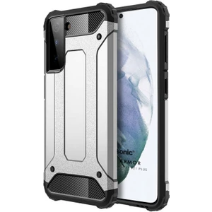 Samsung Galaxy S21 Plus Kılıf Rugged Ar Gümüş