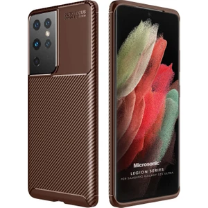 Galaxy S21 Ultra Kılıf Legion Series Kahverengi