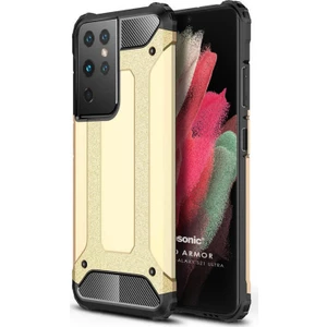 Galaxy S21 Ultra Kılıf Rugged Ar Gold